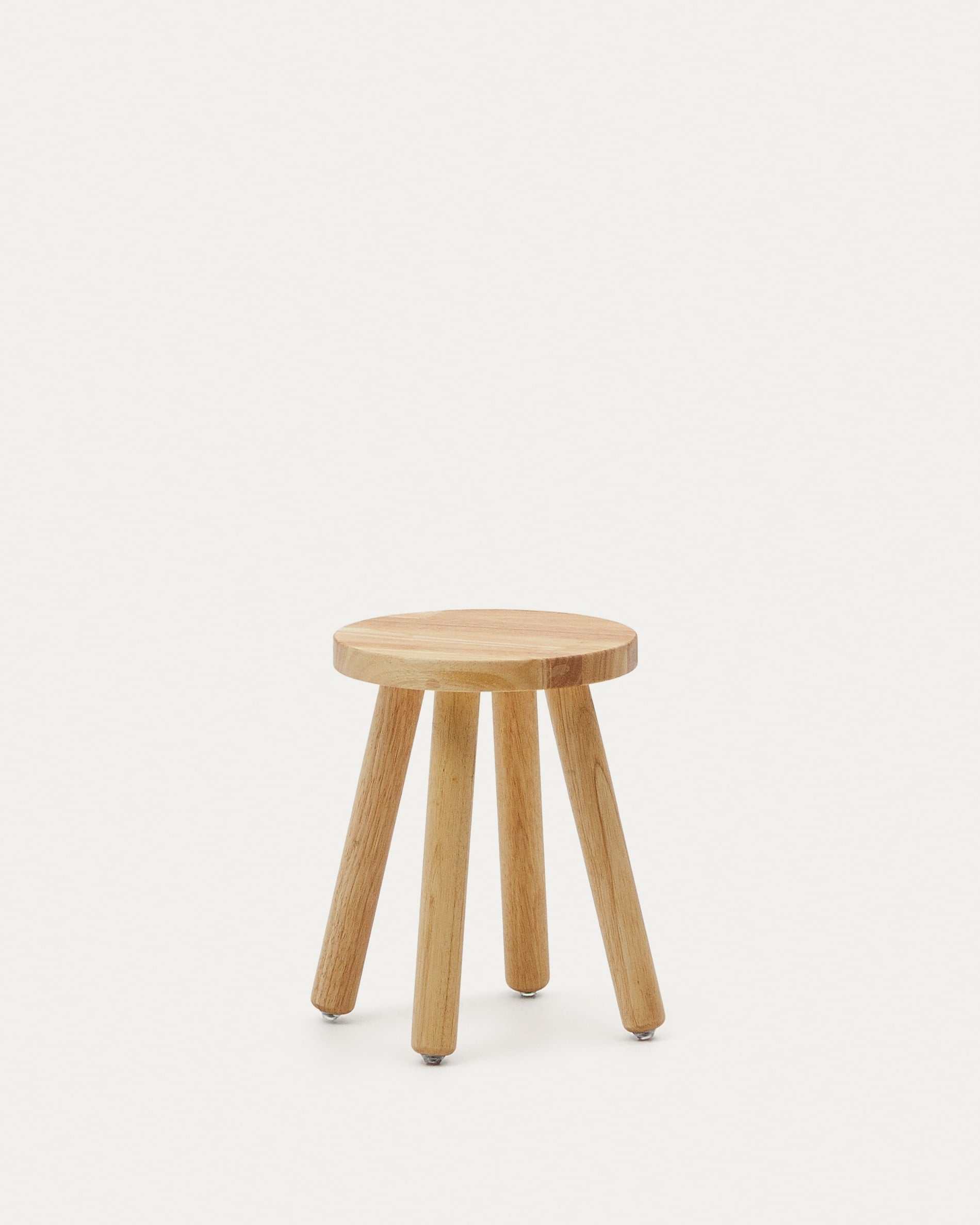 Kinderhocker Dilcia aus massivem Kautschukholz Höhe 31 cm