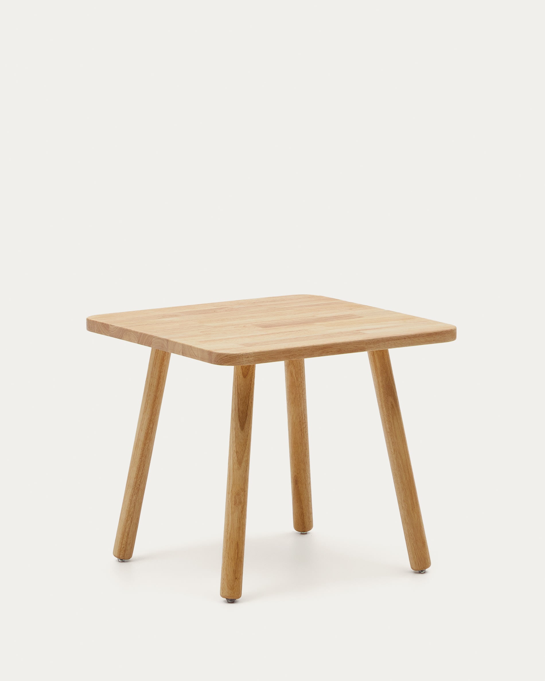 Dilcia square kids' table made of solid rubberwood 55 x 55 cm