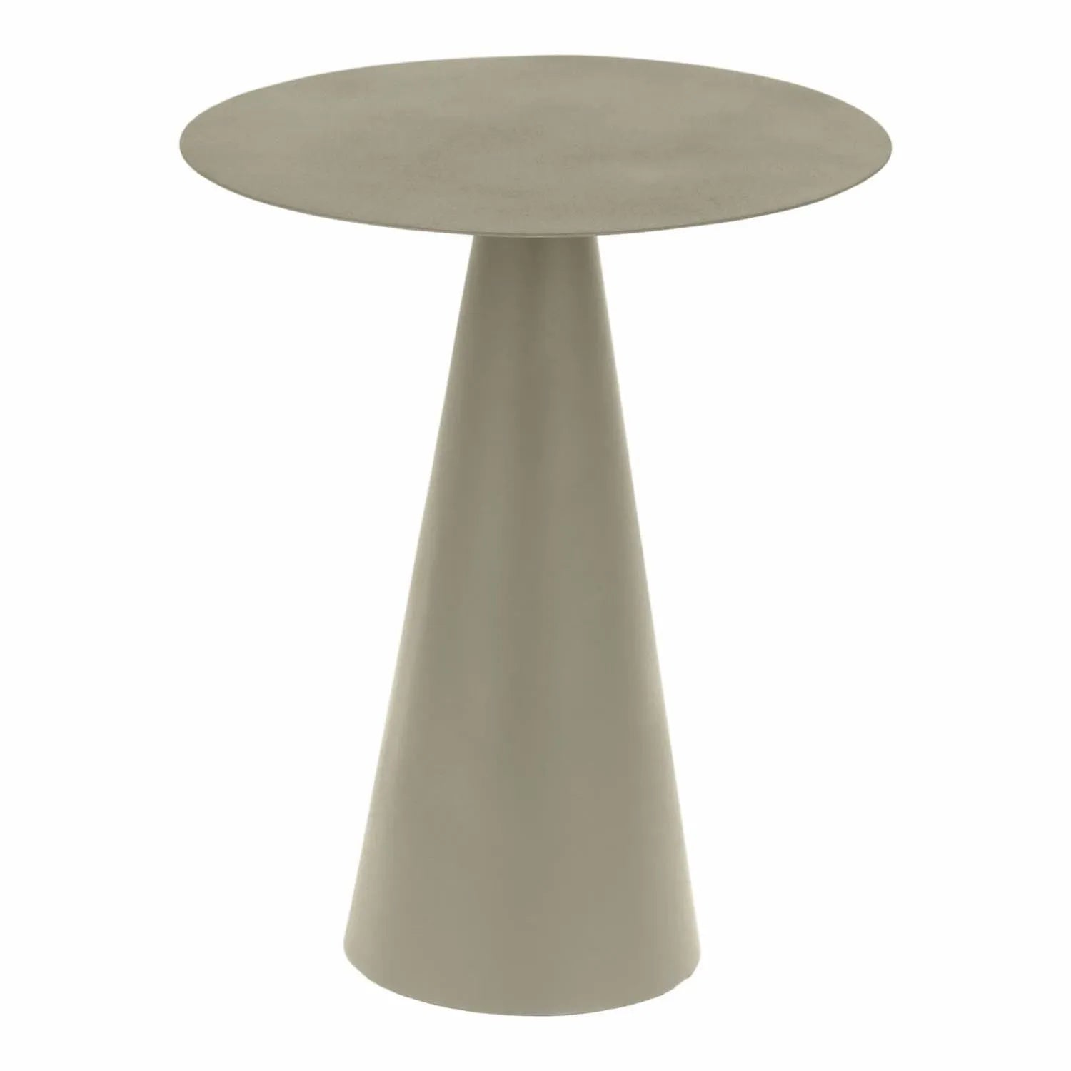 Shirel Beistelltisch Ø 40 cm in Grau-Grün: Stilvoll, stabil und langlebig aus 100% Eisen. Perfekt für Wohnzimmer, Schlafzimmer oder Flur.