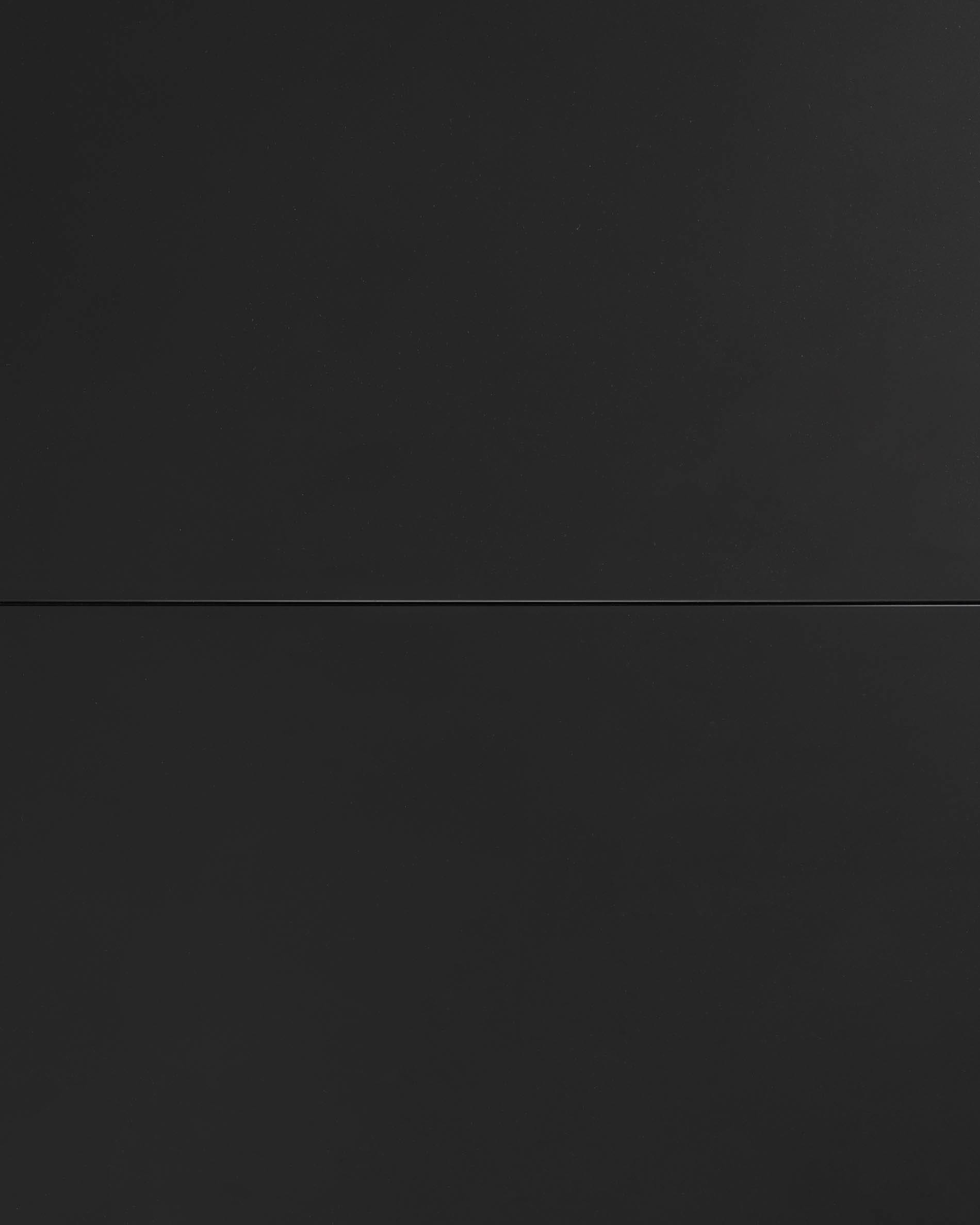 Moderner runder Ausziehtisch mit Glasplatte und schwarzen Stahlbeinen, Ø 120-160 cm, ideal für stilvolle Esszimmer.