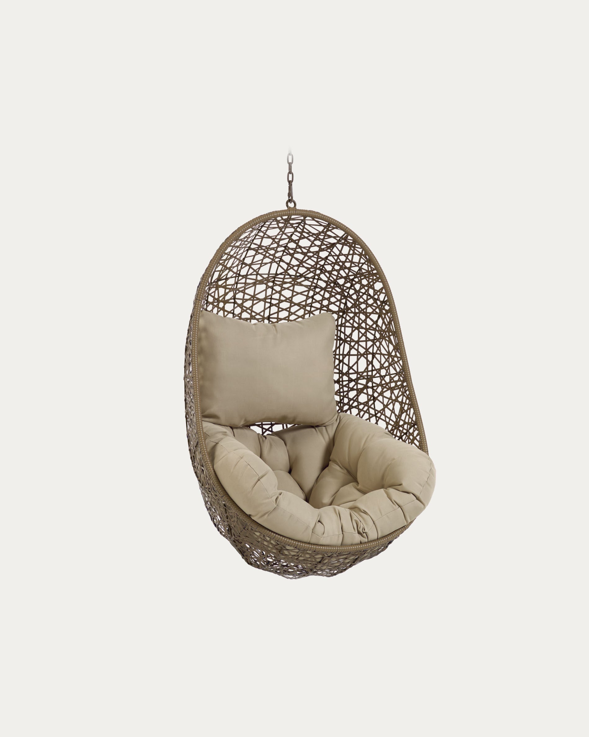 Florina hanging chair in brown
