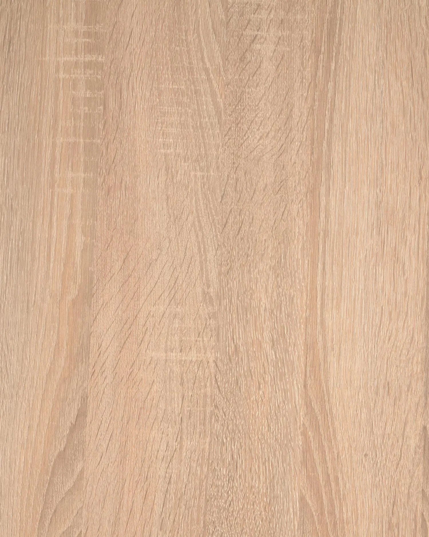 Runder Tisch Argo Ø 120 cm, Melaminoberfläche in Naturholzoptik, Stahlbeine in Holzdesign, stilvoll und robust von Kave Home.