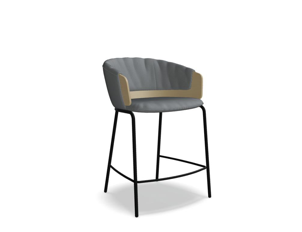 Collar CL3P7 - Barhocker in Schwarz präsentiert im Onlineshop von KAQTU Design AG. Barhocker ist von Mdd