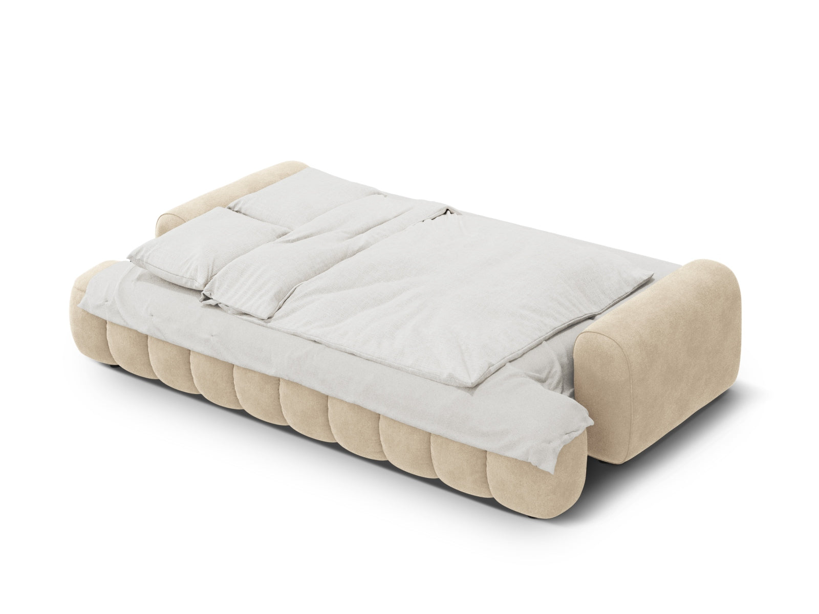 Entdecken Sie das Linz Velour Sofa: stilvoll, funktional und ideal für Ihr Wohnzimmer. Mit Schlaffunktion und Stauraum für mehr Komfort.