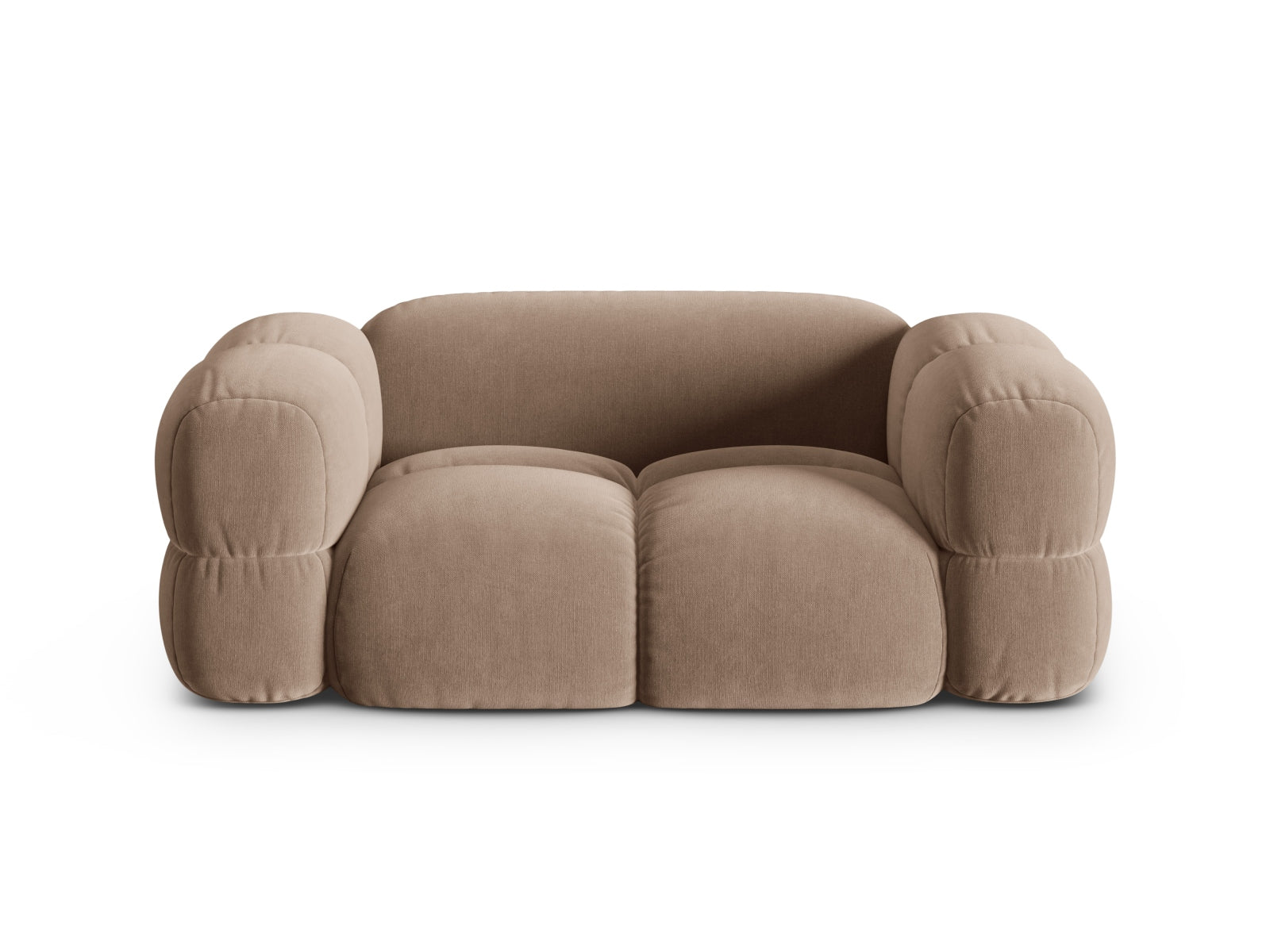 Loretto Velour Sofa 2 Sitzer 100cm in Dark Beige-Vogue präsentiert im Onlineshop von KAQTU Design AG. 2er Sofa ist von Cosmopolitan Design