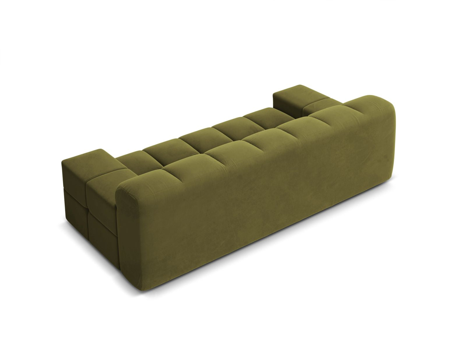 Elegantes 2-Sitzer Sofa Hawaii in sanftem Pistaziengrün, aus luxuriösem Magic Velvet, ideal für stilvolle Wohnräume und entspannte Momente.