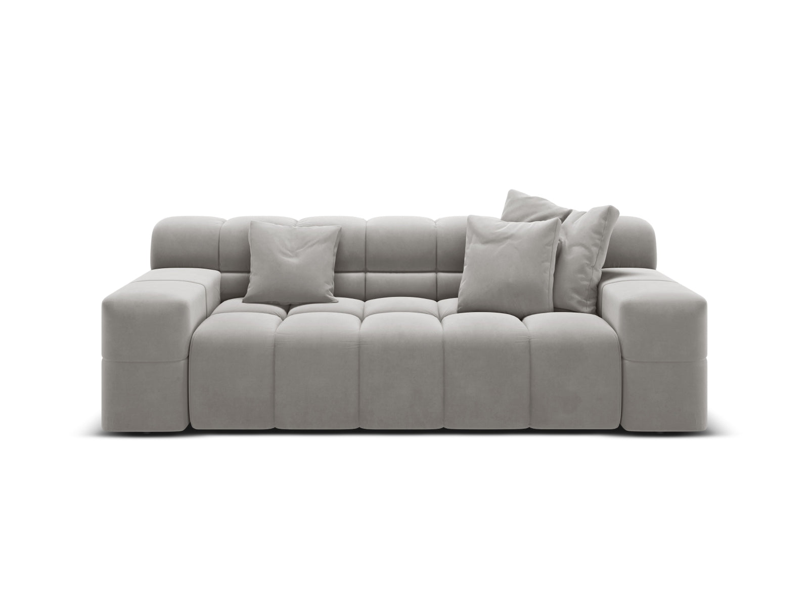 2-Sitzer Sofa Hawaii in Silver-Magic Velvet präsentiert im Onlineshop von KAQTU Design AG. 2er Sofa ist von Cosmopolitan Design