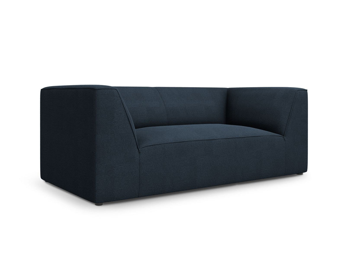 2-Sitzer Sofa Siena in Light Beige-Scala mit strukturiertem Cordstoff, Massivholzrahmen und schwarzen Kunststoffbeinen, urbanes Design.