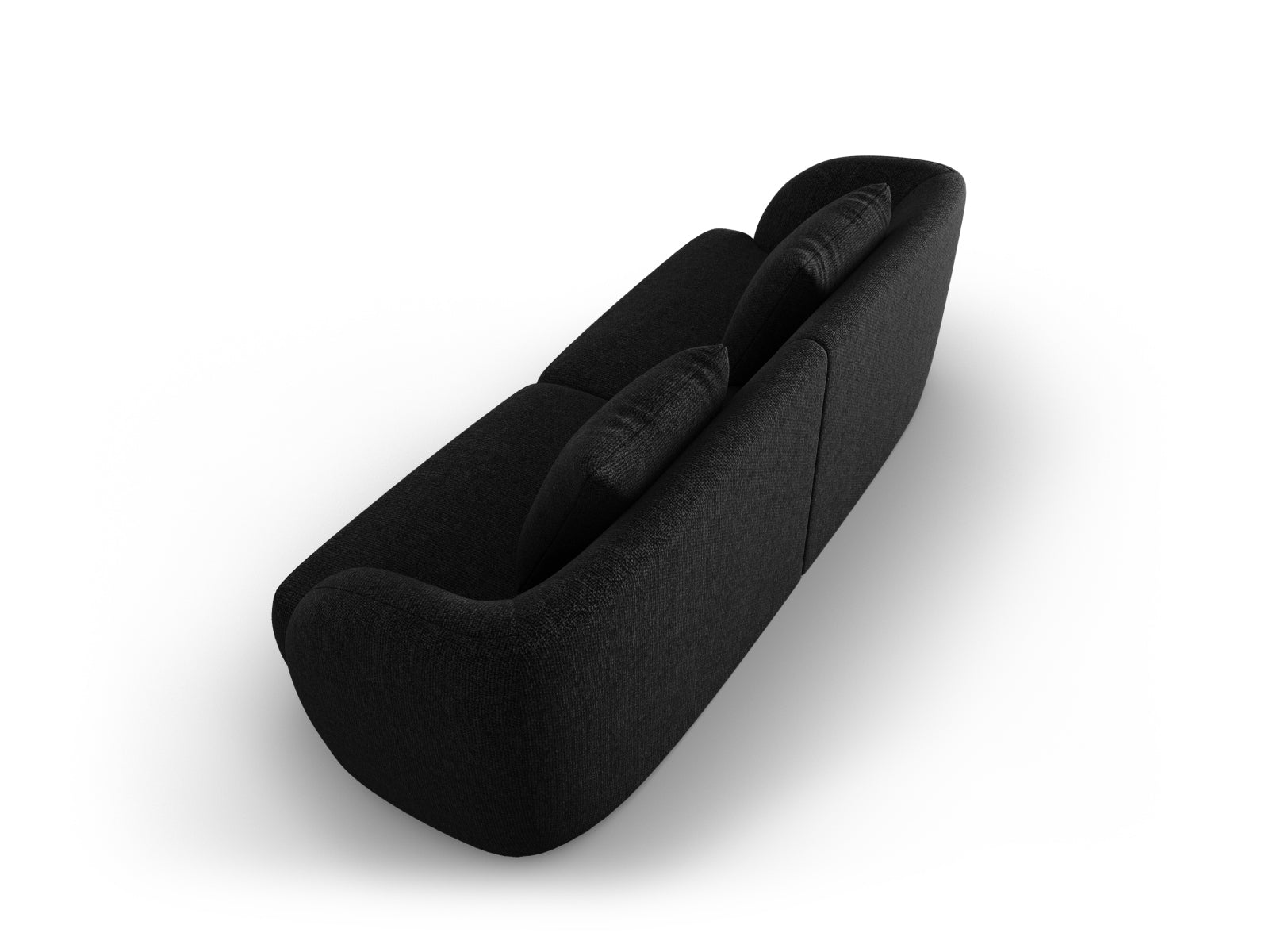 Tulum Sofa 2 Sitzer 90cm in Black präsentiert im Onlineshop von KAQTU Design AG. 2er Sofa ist von Cosmopolitan Design