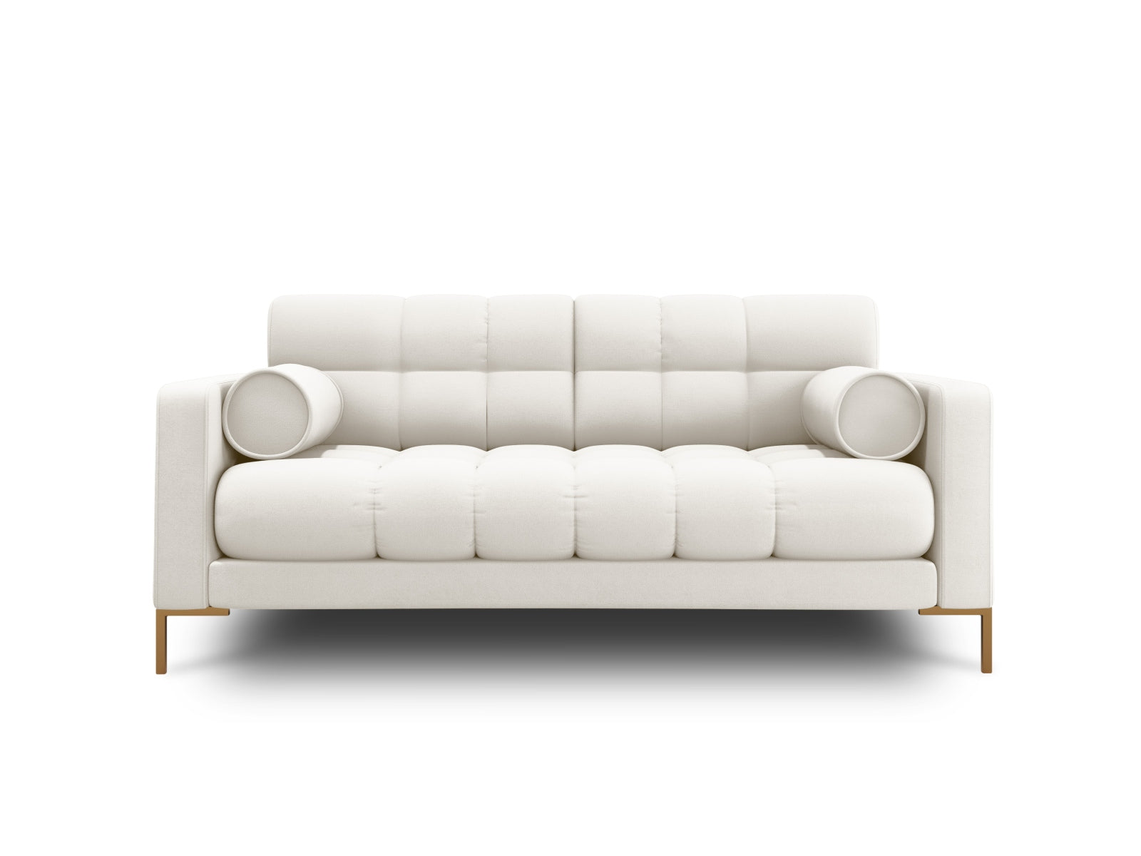 Elegantes 2-Sitzer Sofa Bali in leuchtendem Gelb, perfekt für gemütliche Abende und stilvolle Einrichtungsideen.