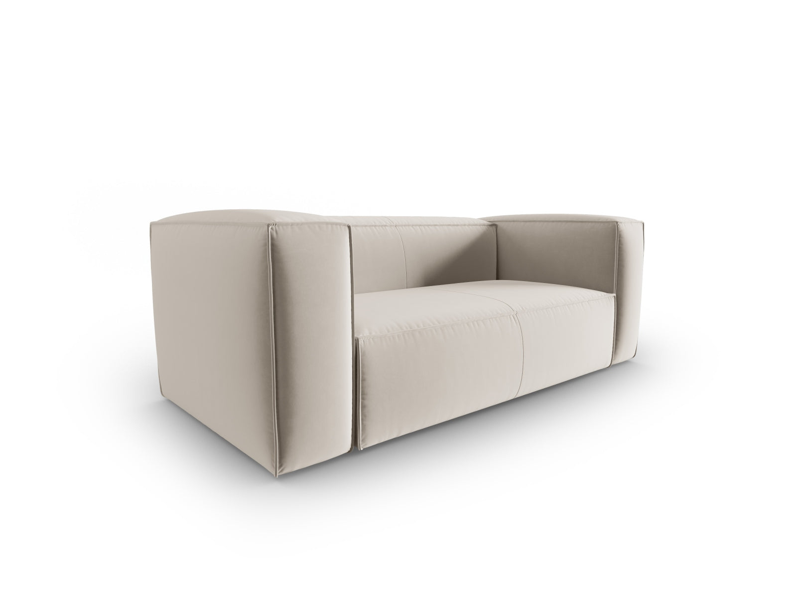 Mackay Velour Sofa 2 Sitzer in Ecru präsentiert im Onlineshop von KAQTU Design AG. 2er Sofa ist von Cosmopolitan Design