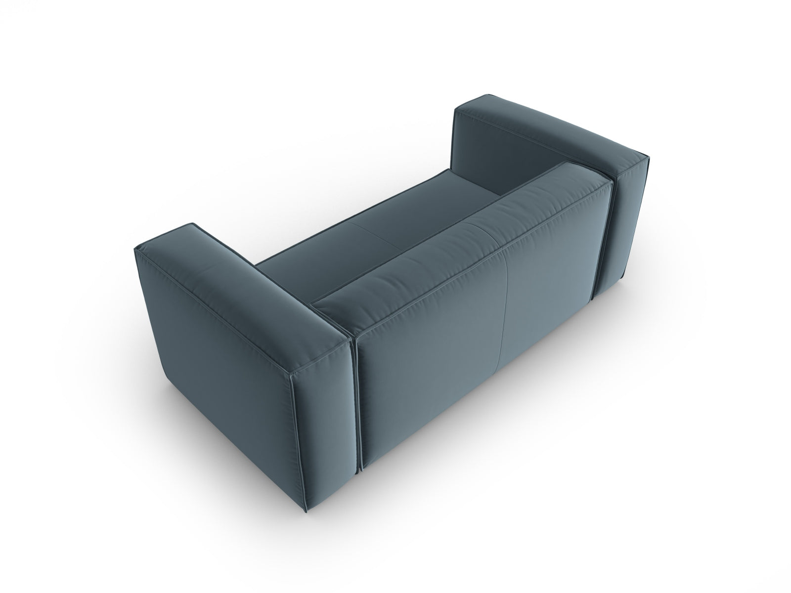 Mackay Velour Sofa 2 Sitzer in Pastel Blue präsentiert im Onlineshop von KAQTU Design AG. 2er Sofa ist von Cosmopolitan Design