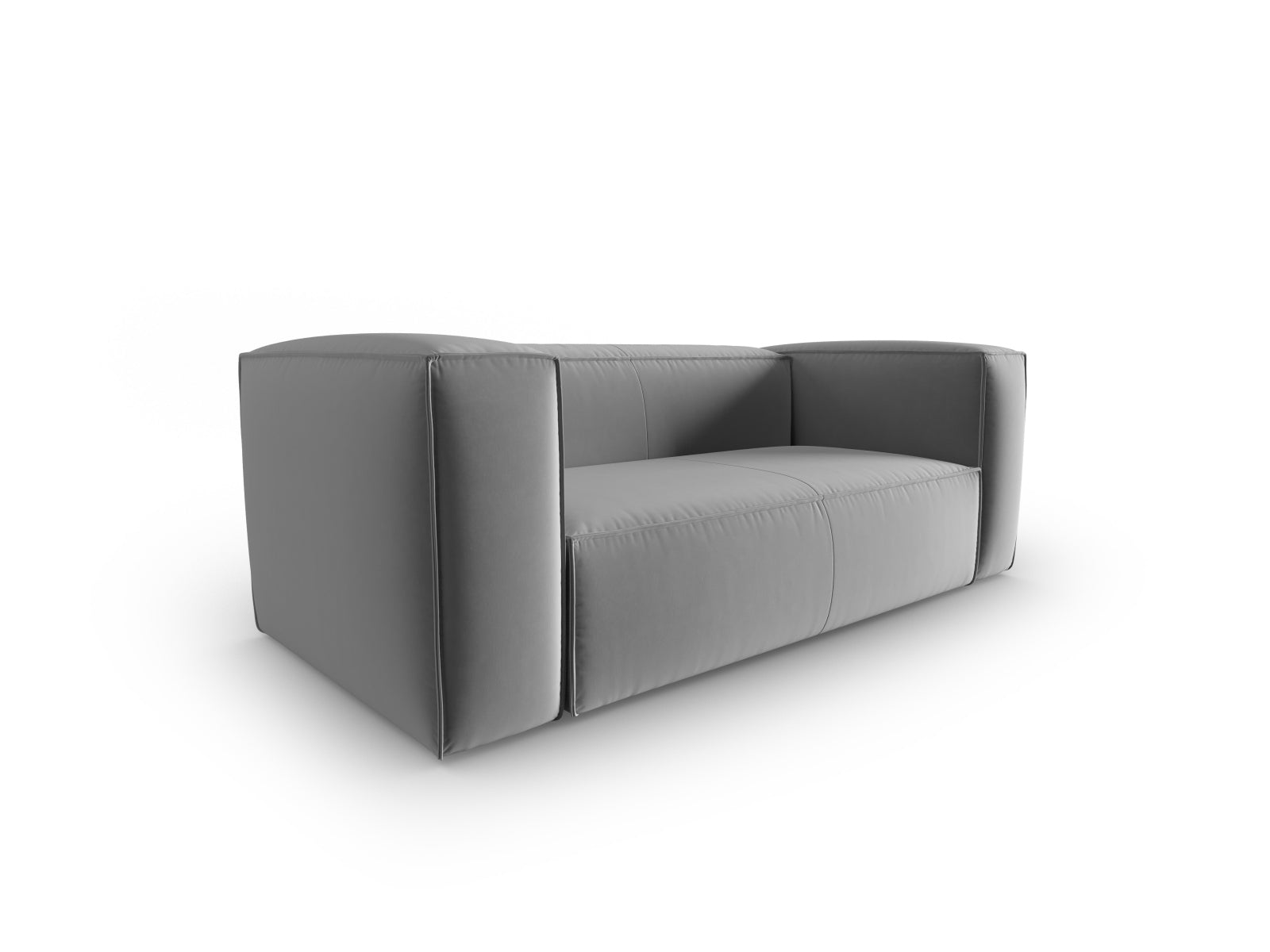 Mackay Velour Sofa 2 Sitzer in Light Grey präsentiert im Onlineshop von KAQTU Design AG. 2er Sofa ist von Cosmopolitan Design