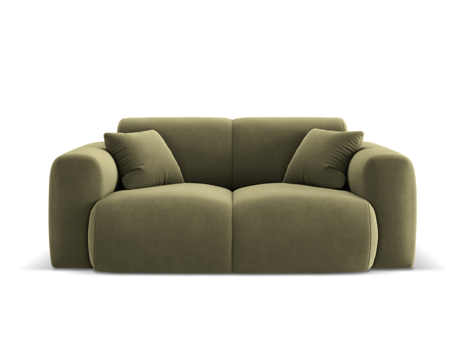 Nolio Velour Sofa 2 Sitzer 95cm in Light Green-Casino präsentiert im Onlineshop von KAQTU Design AG. 2er Sofa ist von Cosmopolitan Design