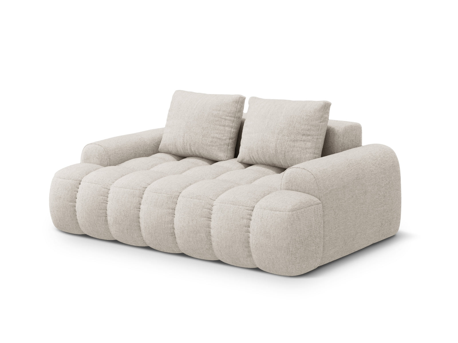 Beige 2-Sitzer Sofa Linz von Cosmopolitan Design, modernes und elegantes Möbelstück für gemütliche Wohnbereiche.