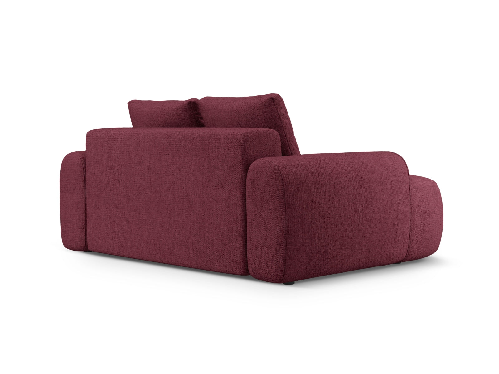 Elegantes 2-Sitzer Sofa Linz in tiefem Burgunderrot, ideal für stilvolle Wohnräume, erhältlich bei Cosmopolitan Design.