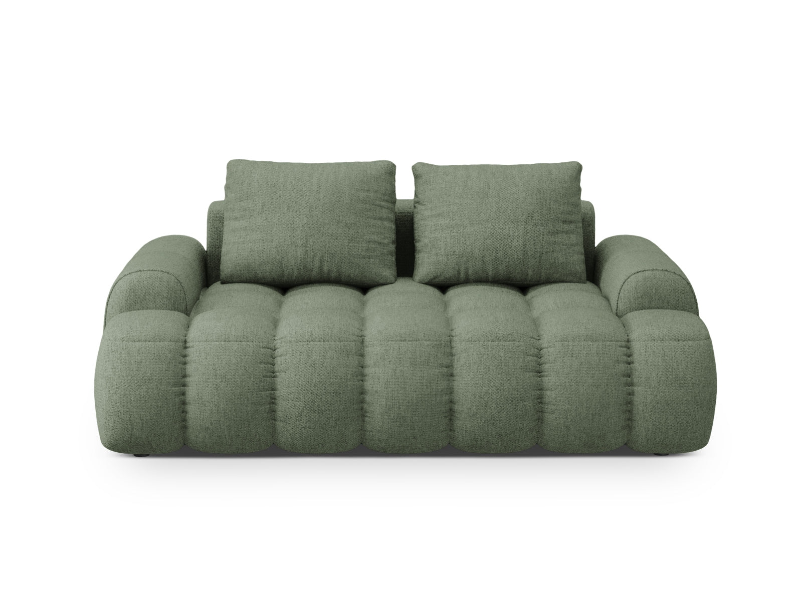 Linz Sofa 2 Sitzer 100cm in Dark Olive Green-Sorella präsentiert im Onlineshop von KAQTU Design AG. 2er Sofa ist von Cosmopolitan Design