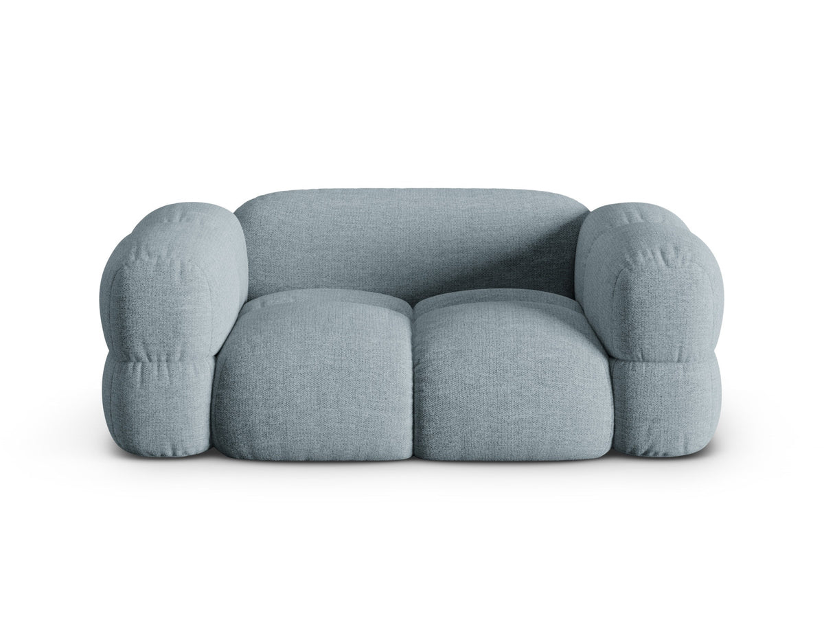 Loretto Sofa 2 Sitzer 100cm in Pastel Blue-Sorella präsentiert im Onlineshop von KAQTU Design AG. 2er Sofa ist von Cosmopolitan Design