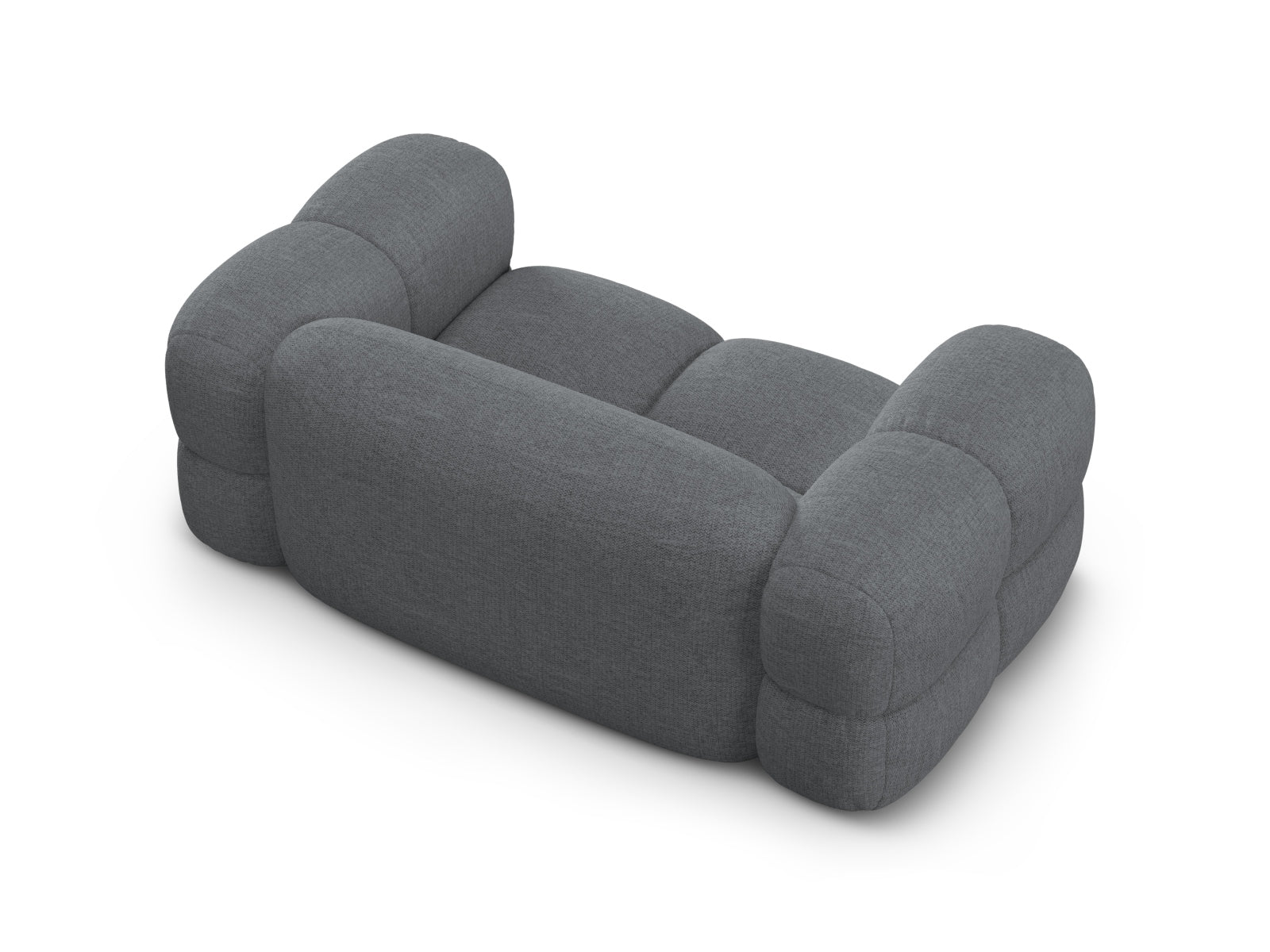 Stylisches Loretto 2-Sitzer Sofa in Grau, perfekt für zeitgemäße Einrichtungen, vereint Komfort und modernes Design für Ihr Zuhause.