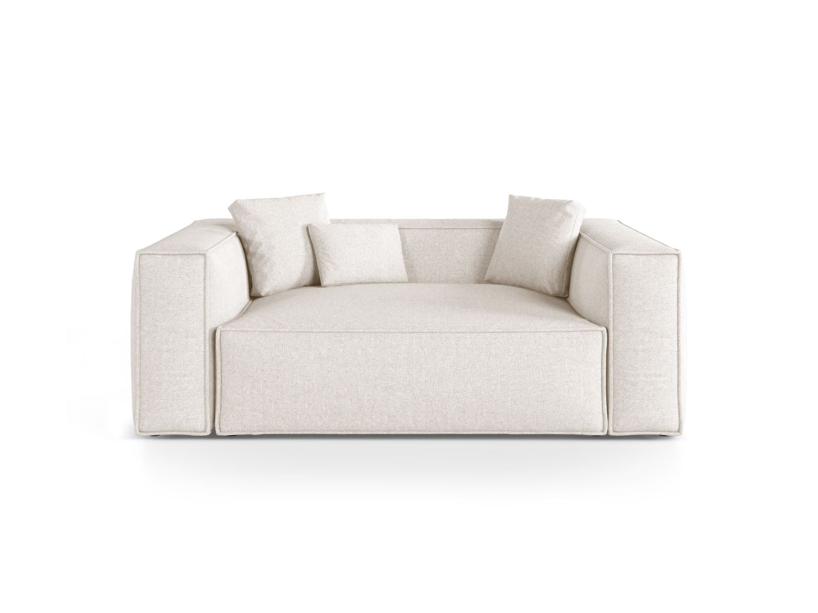 2-Sitzer Sofa Aveiro in Light Beige-Eden präsentiert im Onlineshop von KAQTU Design AG. 2er Sofa ist von Cosmopolitan Design