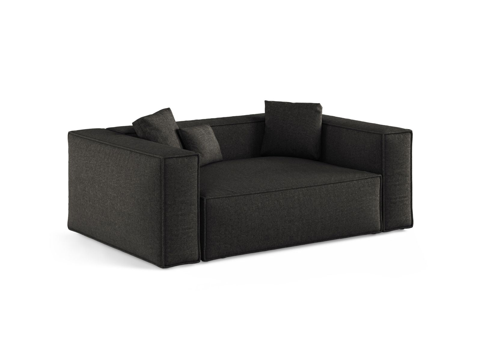 Stylisches 2-Sitzer Sofa Aveiro in Anthrazit von Cosmopolitan Design, ideal für moderne Wohnräume und gemütliche Abende.