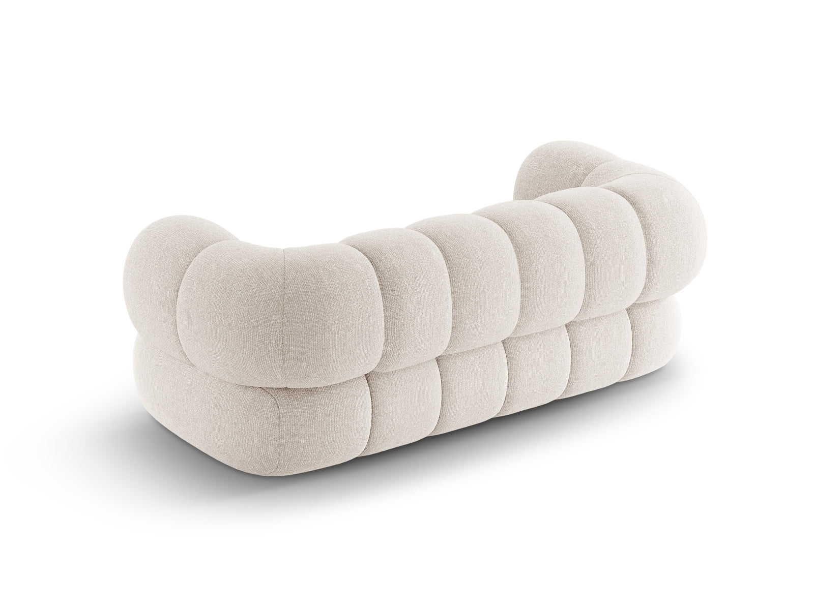 Elegantes Koge 2-Sitzer Sofa in zartem Beige, ideal für gemütliche Wohnräume und stilvolle Einrichtung. Hoher Komfort und modernes Design.