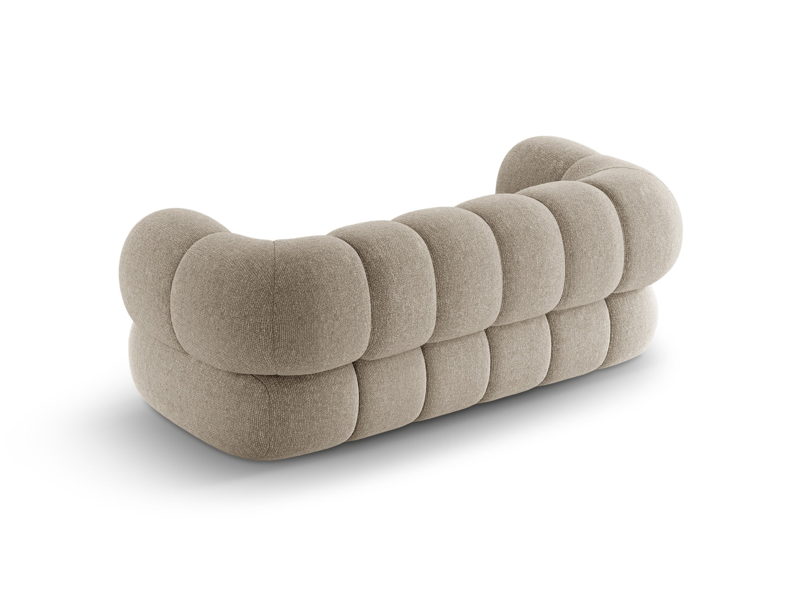 Elegantes Koge 2-Sitzer Sofa in edlem Dunkelbeige, ideal für zeitgemäße Einrichtung. Hochwertige Materialien und modernes Design von Cosmopolitan Design.