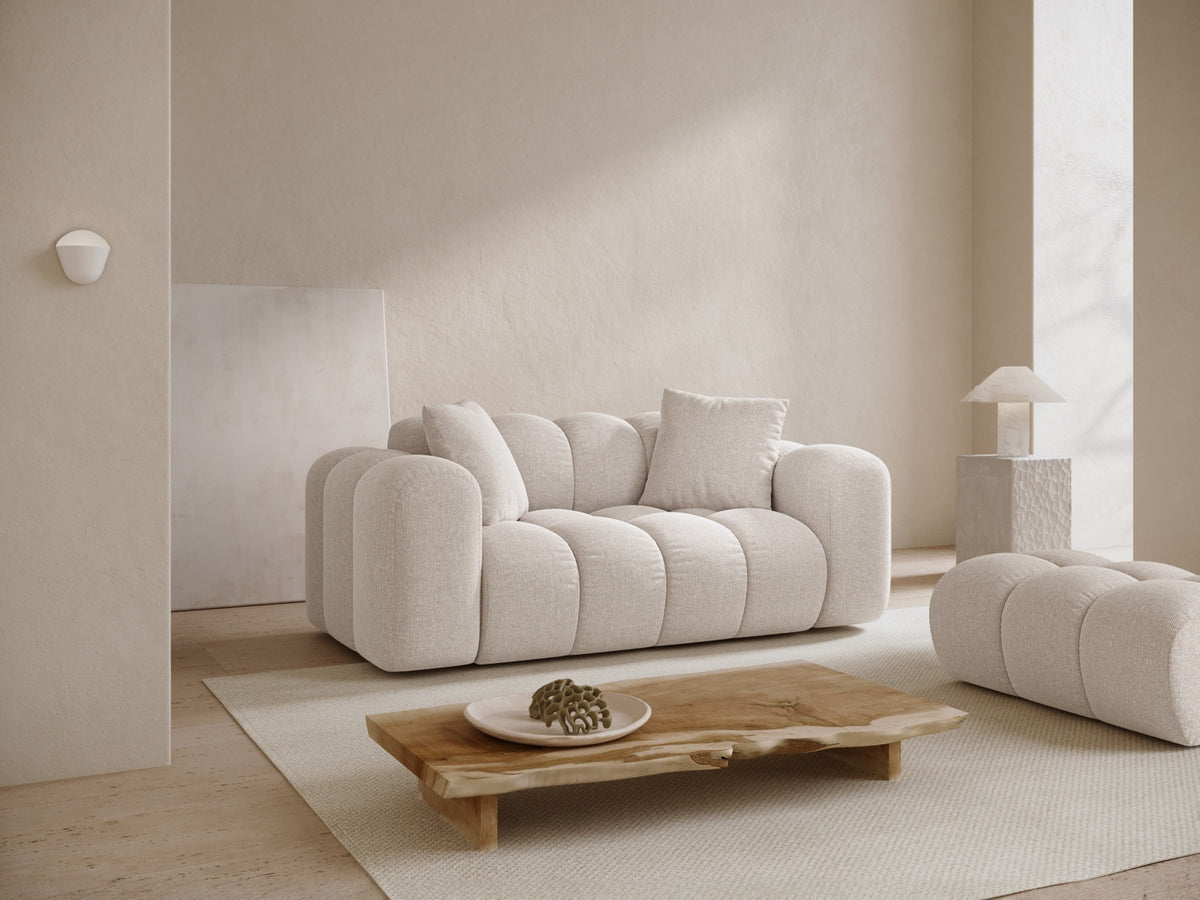 2-Sitzer Sofa Treno in Light Beige-Eden präsentiert im Onlineshop von KAQTU Design AG. 2er Sofa ist von Cosmopolitan Design