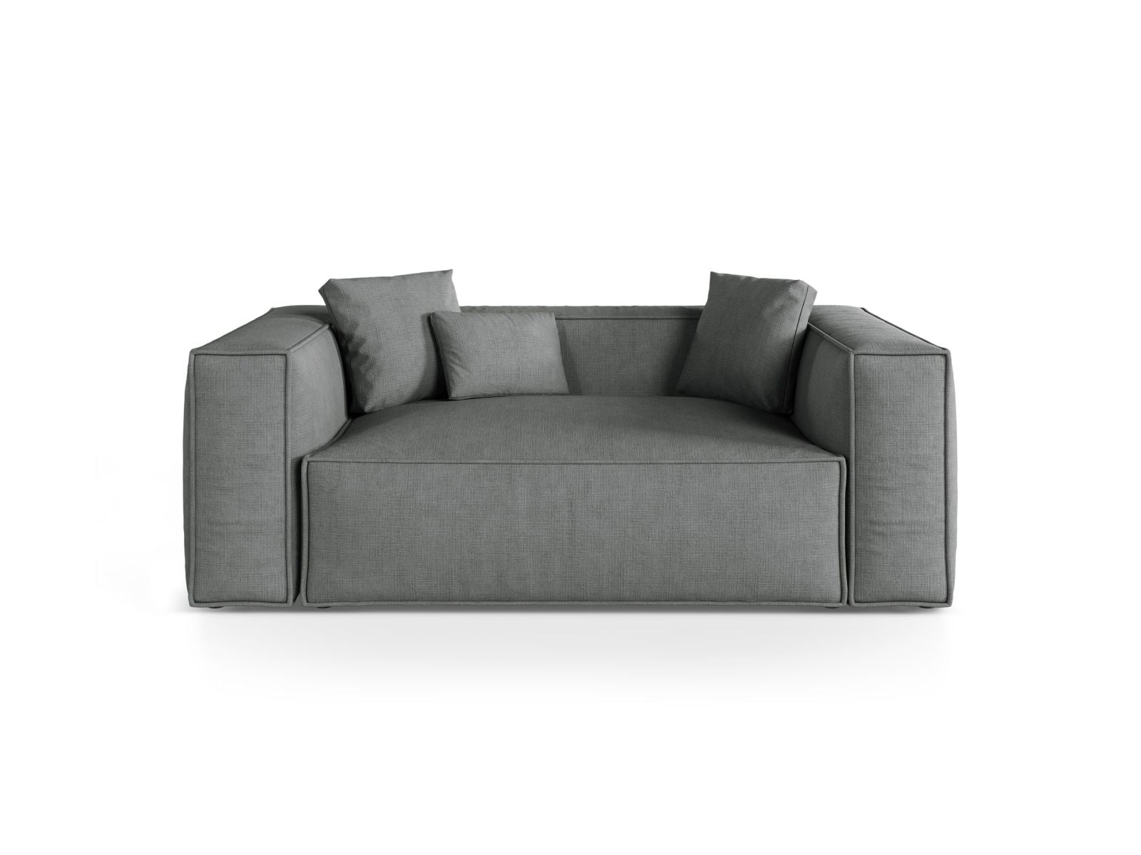 2-Sitzer Sofa Aveiro in Grey-Liberty präsentiert im Onlineshop von KAQTU Design AG. 2er Sofa ist von Cosmopolitan Design