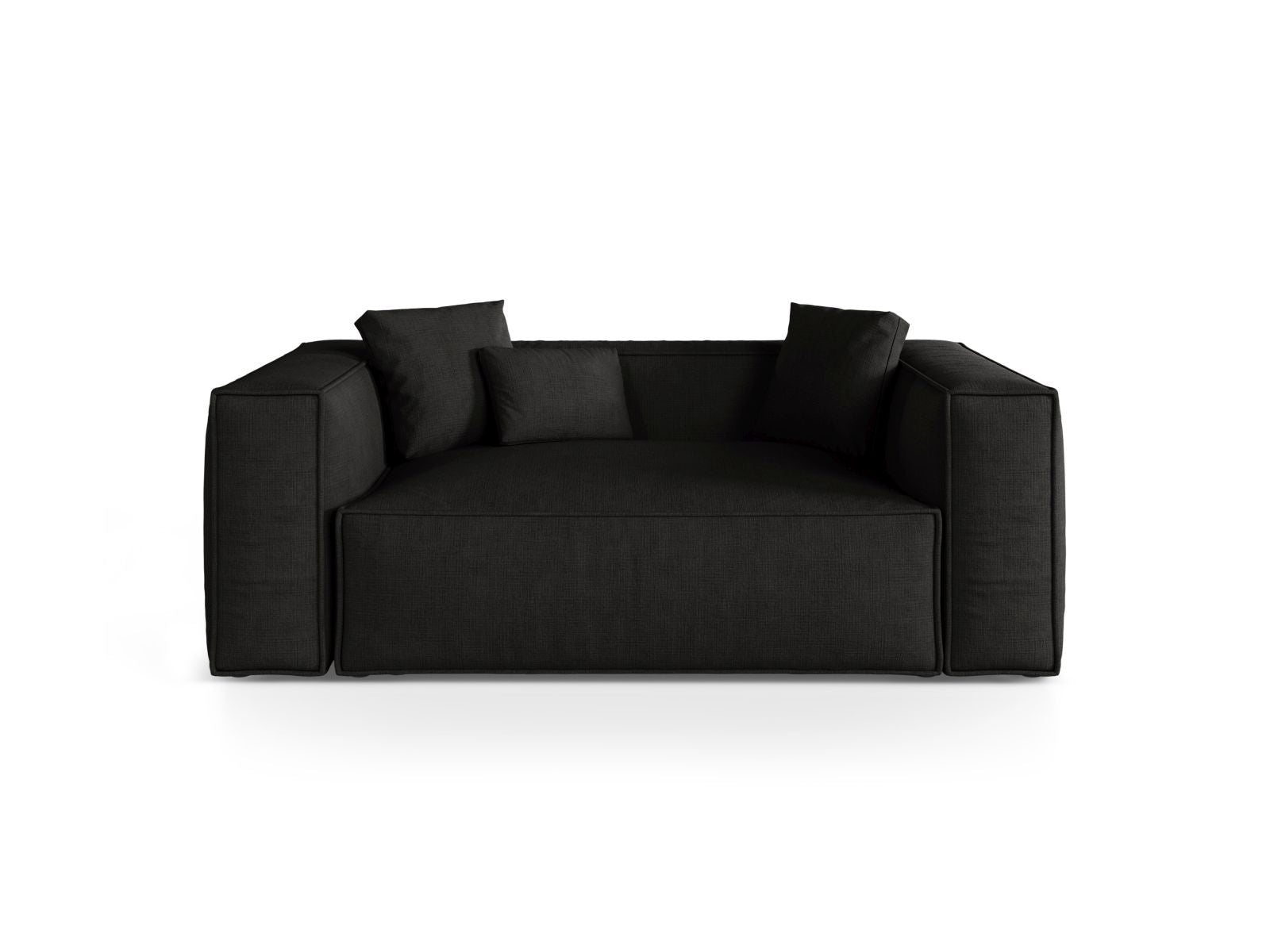2-Sitzer Sofa Aveiro in Black-Liberty präsentiert im Onlineshop von KAQTU Design AG. 2er Sofa ist von Cosmopolitan Design