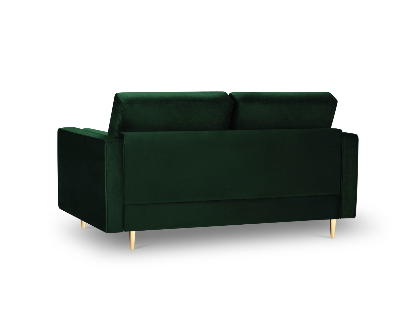 Elegantes 2-Sitzer Sofa Aspen in sattem Flaschengrün, ideal für stilvolle Wohnräume. Bequem und modern, ein Blickfang für jedes Zuhause.
