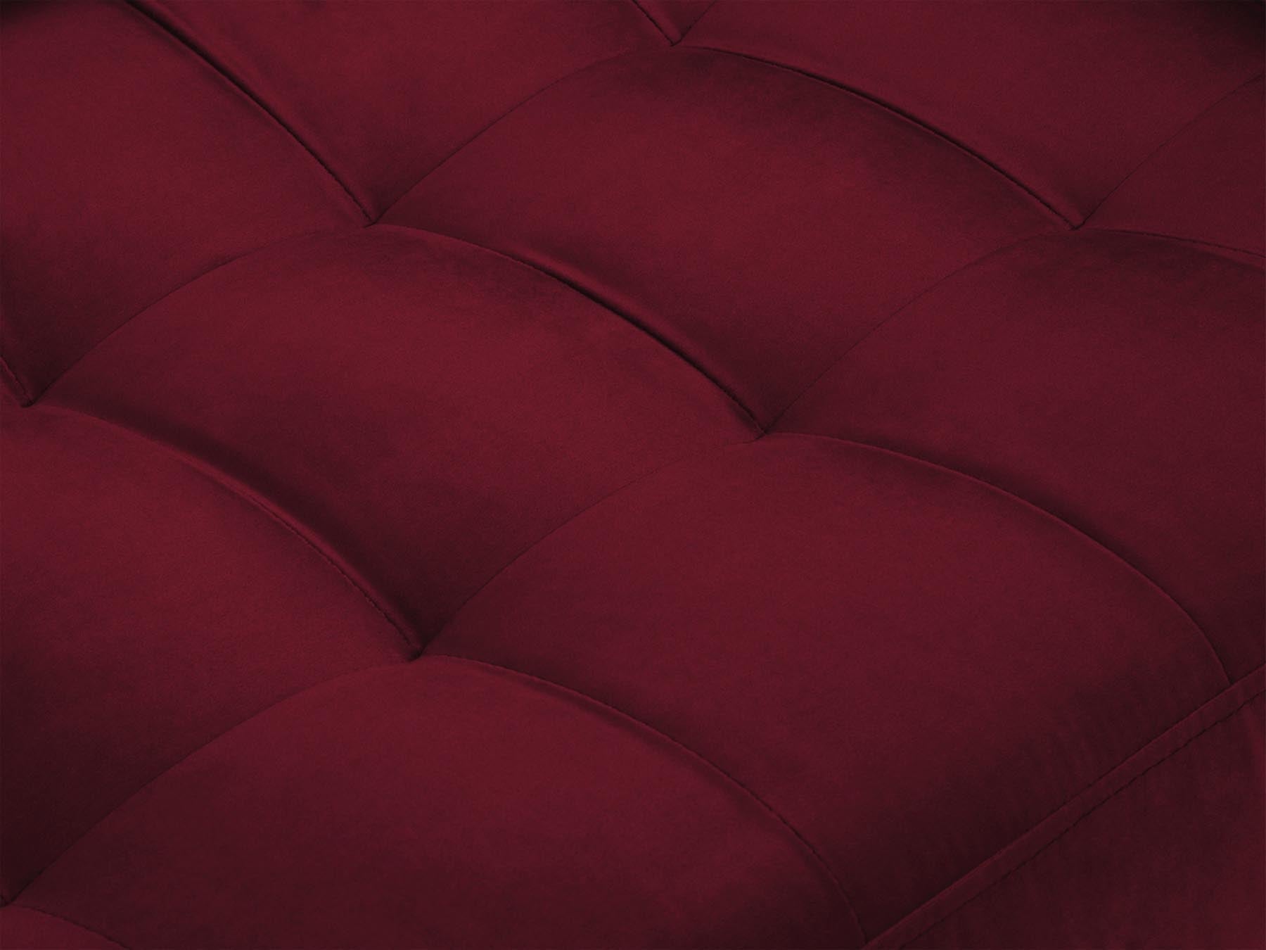 Modernes 2-Sitzer Sofa Aspen in strahlendem Rot, perfekt für stilvolle Akzente und entspannte Stunden im Wohnzimmer.