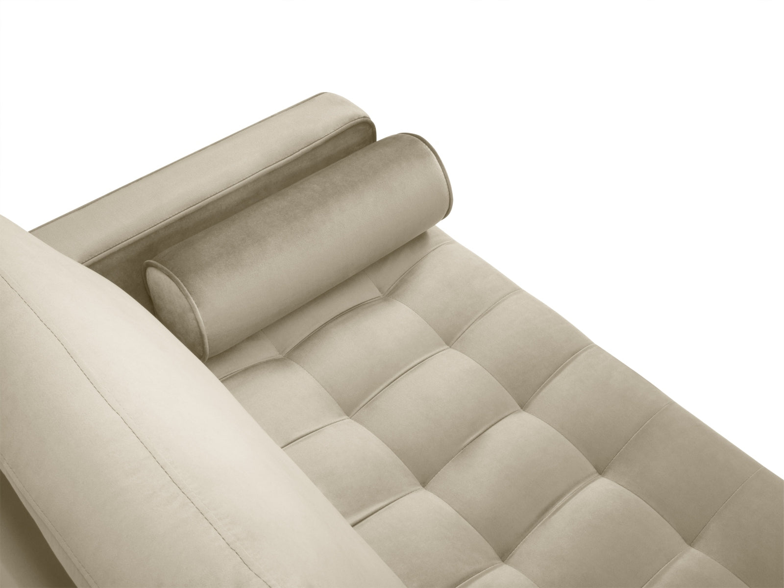 Elegantes 2-Sitzer Sofa Aspen in hochwertigem Dunkelbeige, ideal für moderne Wohnräume und gemütliche Stunden zu zweit.