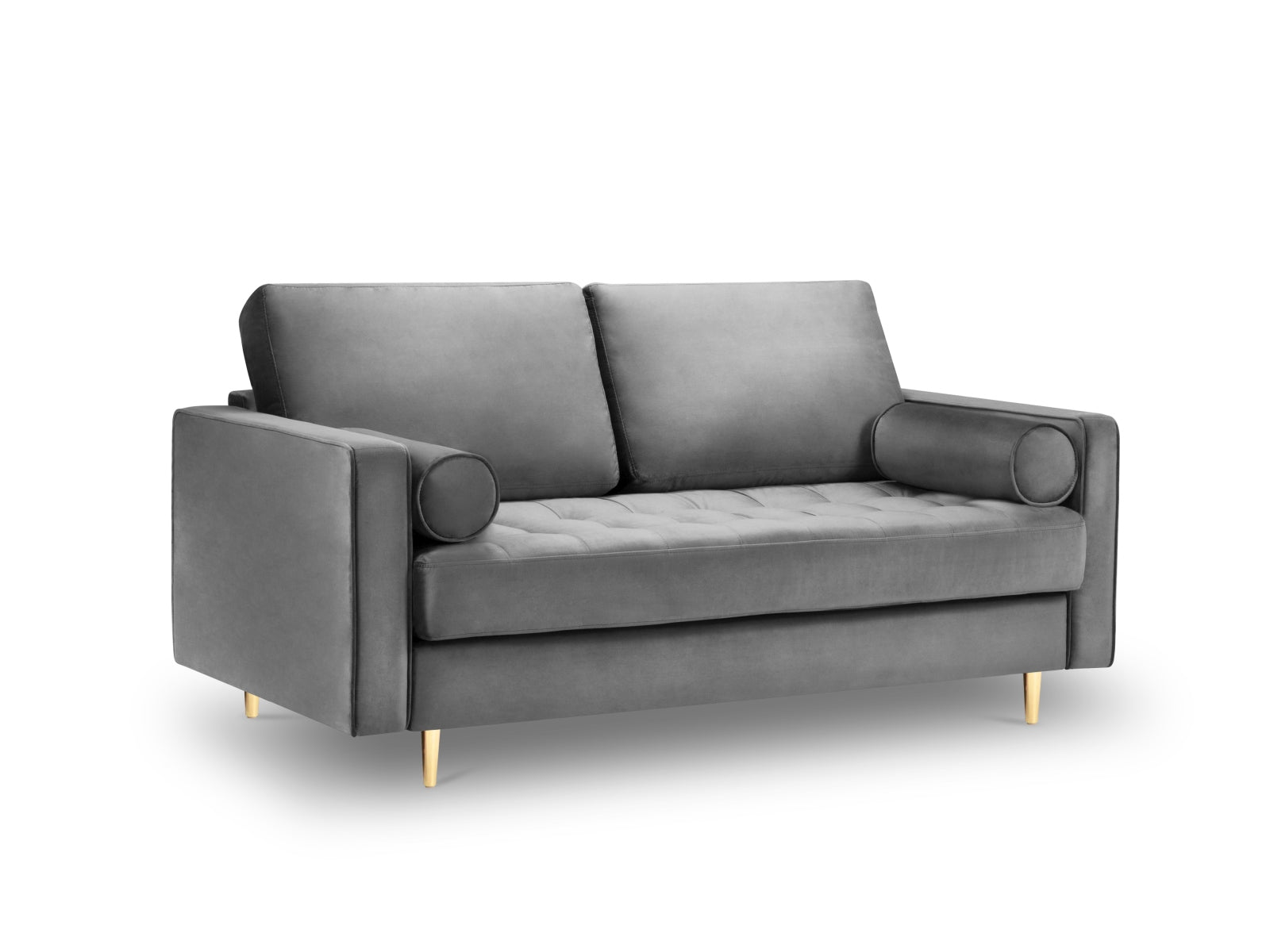 2-Sitzer Sofa Aspen in Grey-Salvador präsentiert im Onlineshop von KAQTU Design AG. 2er Sofa ist von Cosmopolitan Design