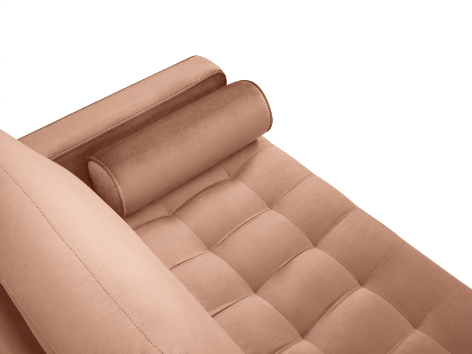 Elegantes 2-Sitzer Sofa Aspen in lebhaftem Pink, perfekt für trendbewusste Wohnräume und gesellige Abende.