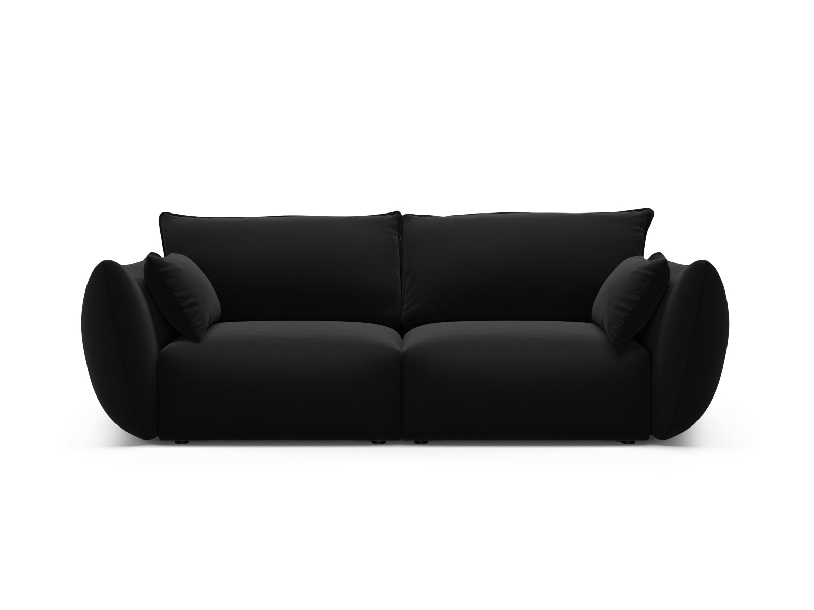 2-Sitzer Sofa Matera in Black-Salvador präsentiert im Onlineshop von KAQTU Design AG. 2er Sofa ist von Cosmopolitan Design