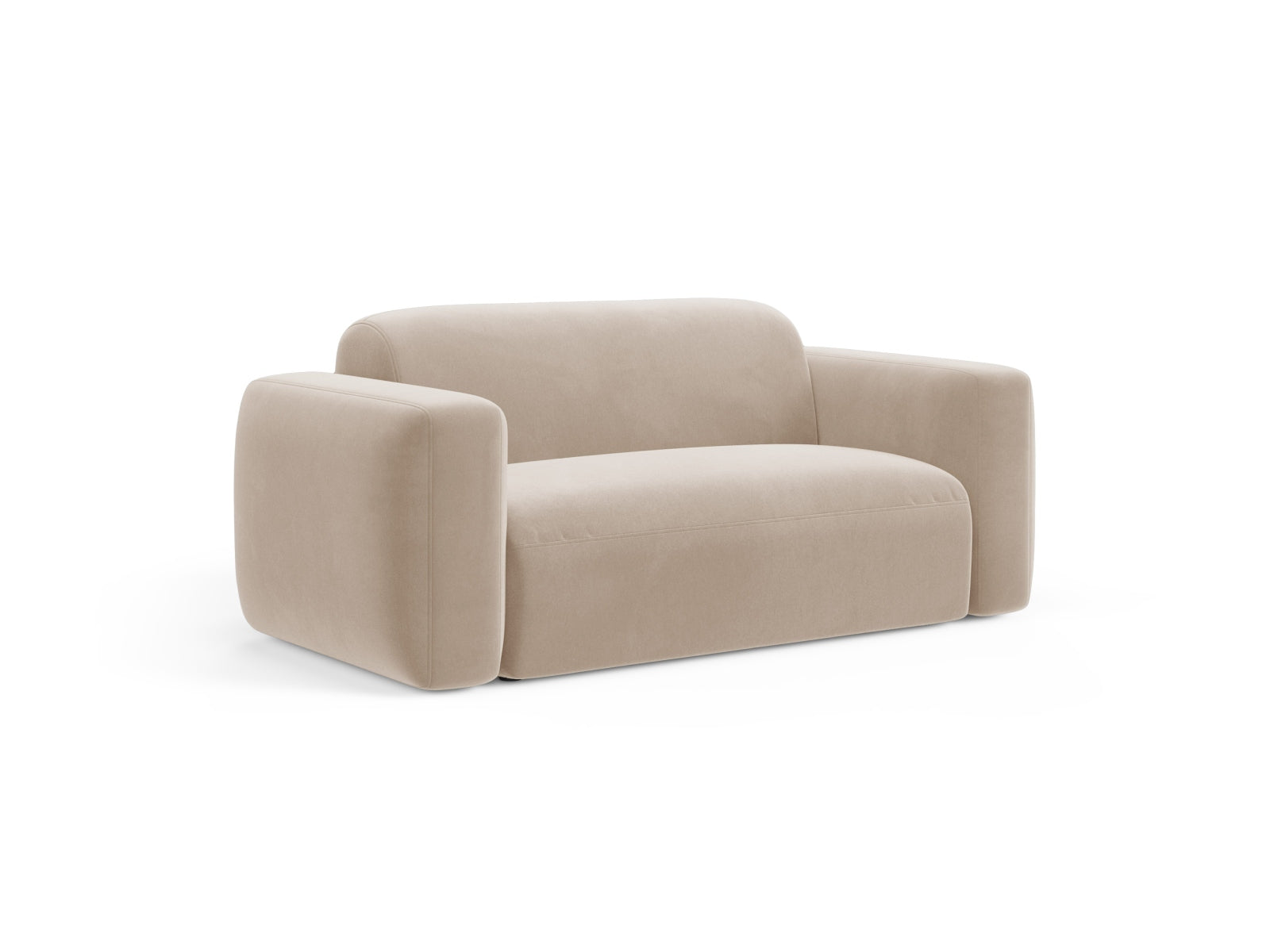 Strino Velour Modular Sofa 2 Sitzer in Beige präsentiert im Onlineshop von KAQTU Design AG. 2er Sofa ist von Cosmopolitan Design