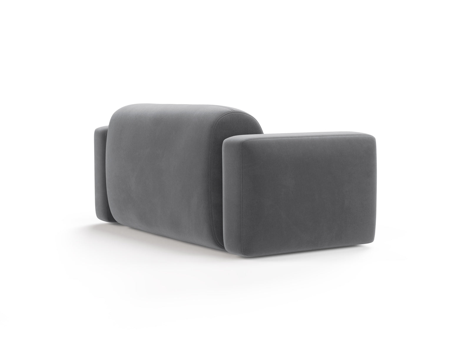 Strino Velour Modular Sofa 2 Sitzer in Grey präsentiert im Onlineshop von KAQTU Design AG. 2er Sofa ist von Cosmopolitan Design