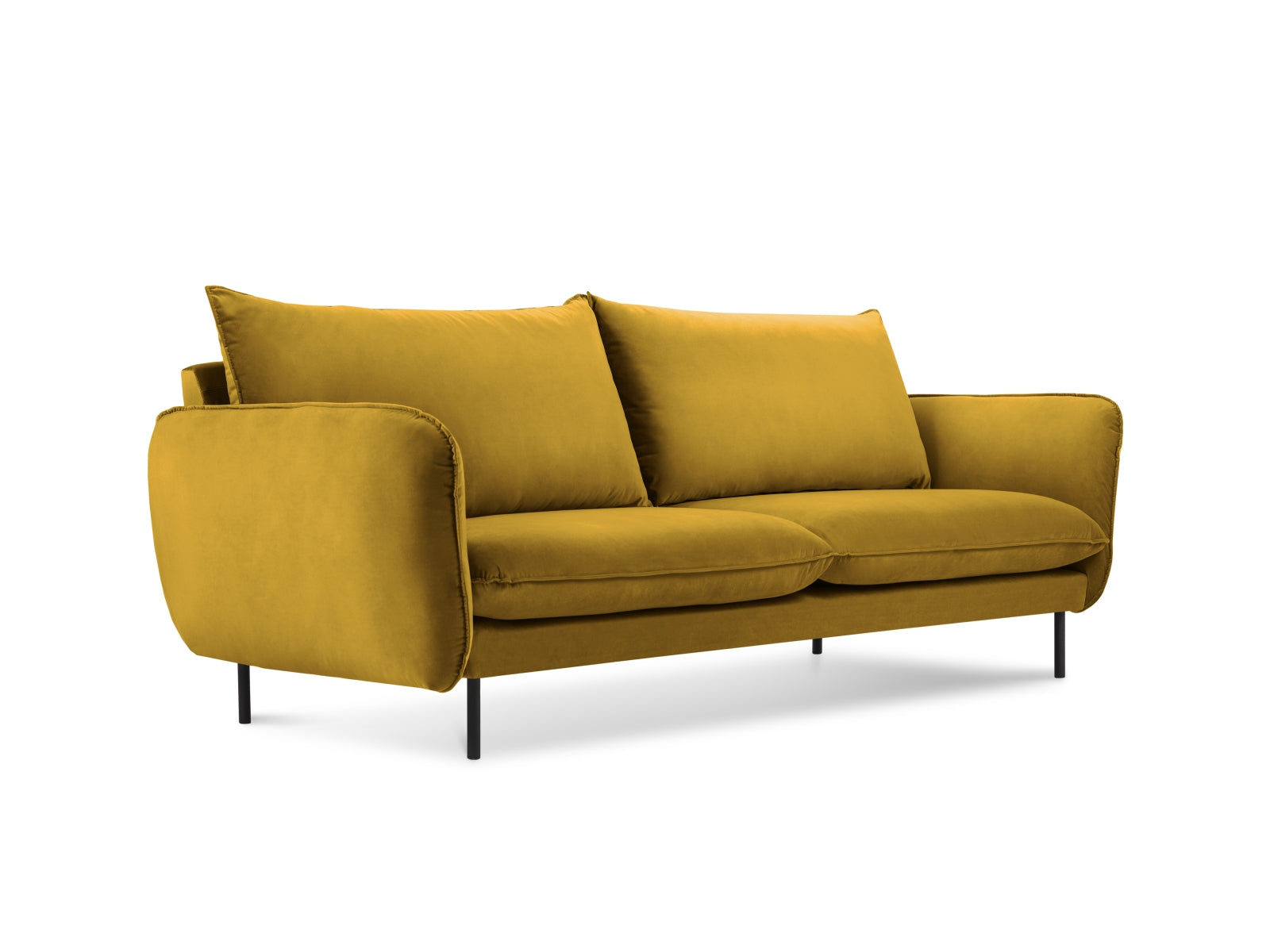 Entdecken Sie das stilvolle Vienna Velour Sofa 2 Sitzer von Cosmopolitan Design. Ideal für kleine Räume, bietet es luxuriösen Komfort und zeitlose Eleganz.