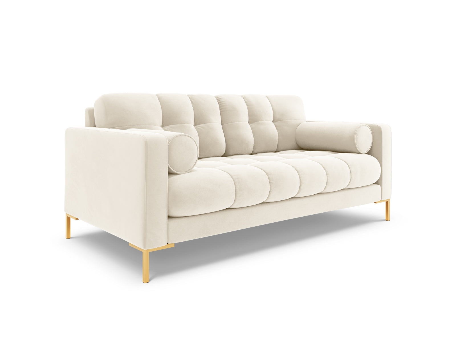 Elegantes 2-Sitzer Sofa Bali in sanftem Beige, ideal für entspannte Stunden und geschmackvolle Wohnräume.
