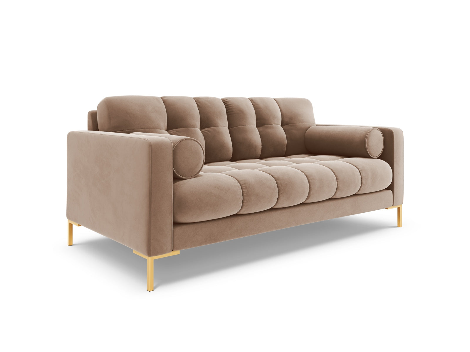 Stilvolles 2-Sitzer Sofa Bali in sanftem Beige, perfekt für entspannte Stunden und eine geschmackvolle Wohnatmosphäre.