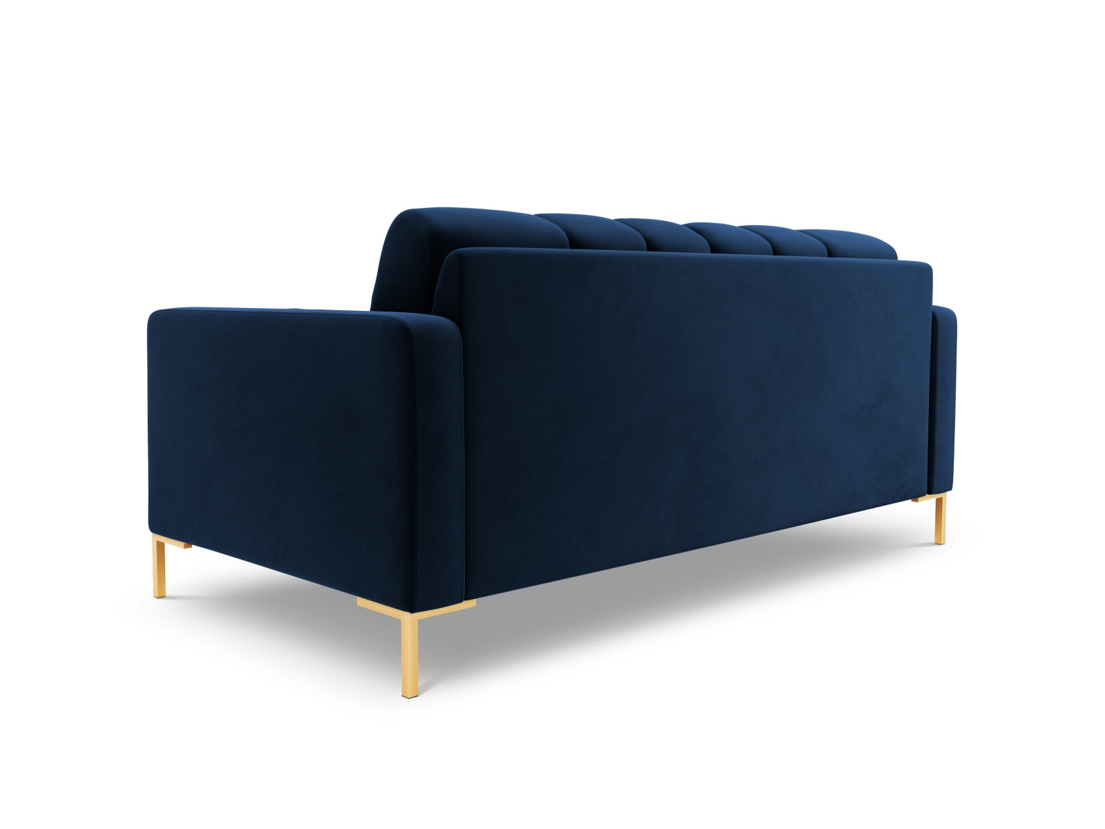 Elegantes 2-Sitzer Sofa Bali in Royal Blue-Bluvel, ideal für stilvolle Wohnräume und entspannte Stunden, von Cosmopolitan Design.