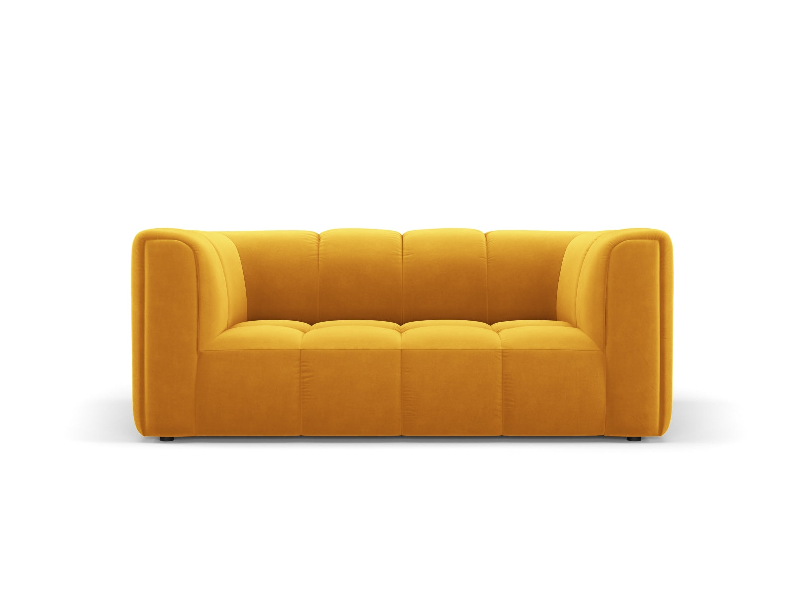 2-Sitzer Sofa Moritz in Yellow-Bluvel präsentiert im Onlineshop von KAQTU Design AG. 2er Sofa ist von Cosmopolitan Design
