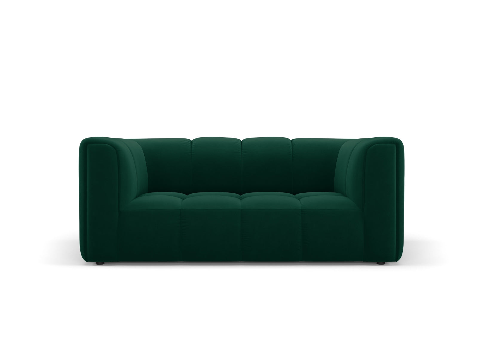2-Sitzer Sofa Moritz in Bottle Green-Bluvel präsentiert im Onlineshop von KAQTU Design AG. 2er Sofa ist von Cosmopolitan Design