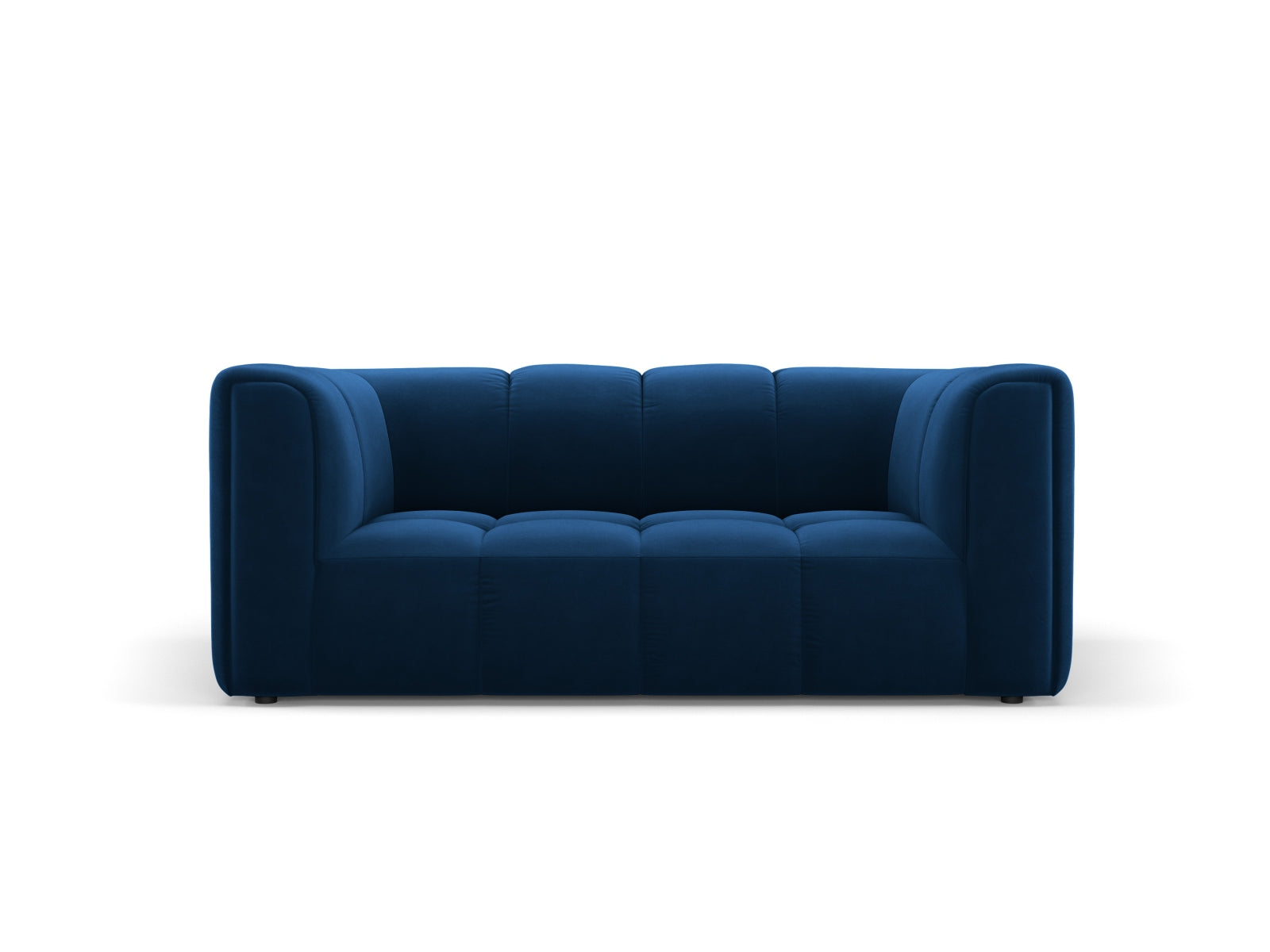 2-Sitzer Sofa Moritz in Royal Blue-Bluvel präsentiert im Onlineshop von KAQTU Design AG. 2er Sofa ist von Cosmopolitan Design