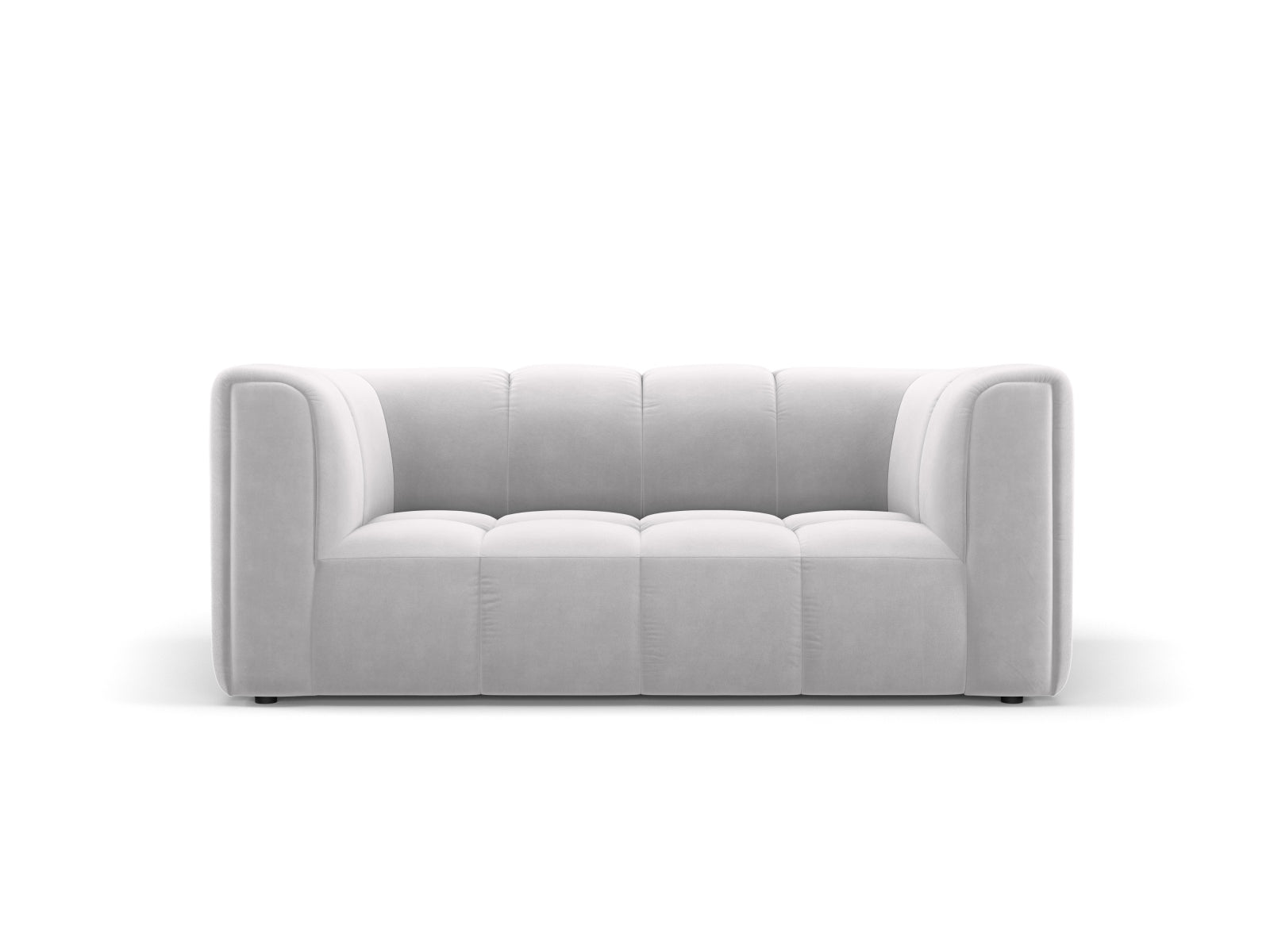 2-Sitzer Sofa Moritz in Silver-Bluvel präsentiert im Onlineshop von KAQTU Design AG. 2er Sofa ist von Cosmopolitan Design
