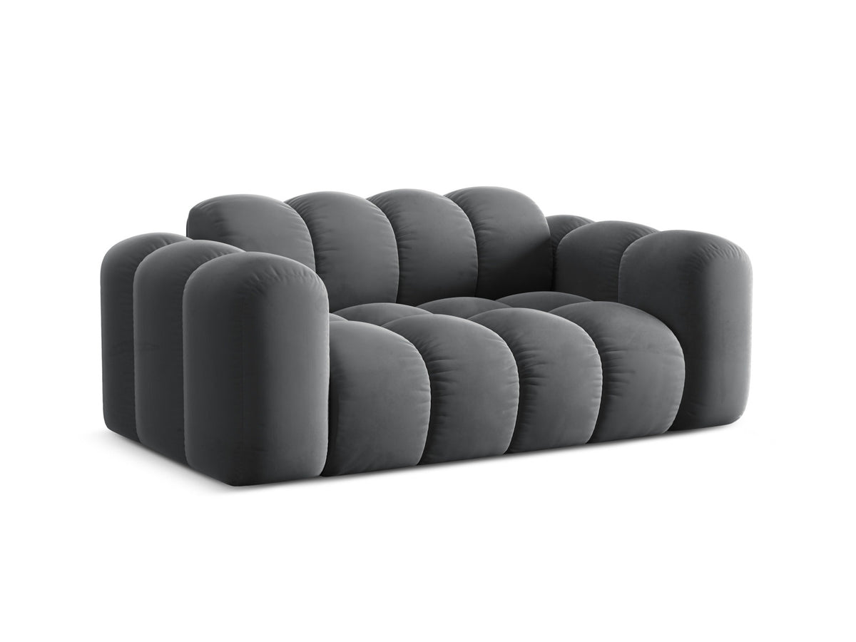 2-Sitzer Sofa Treno in Grey-Bluvel präsentiert im Onlineshop von KAQTU Design AG. 2er Sofa ist von Cosmopolitan Design