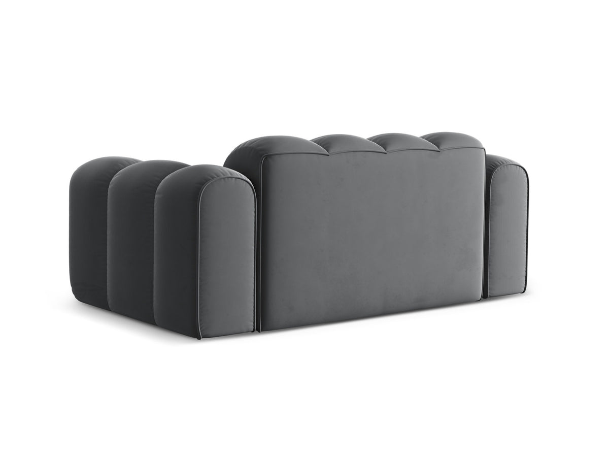 2-Sitzer Sofa Treno in Grey-Bluvel präsentiert im Onlineshop von KAQTU Design AG. 2er Sofa ist von Cosmopolitan Design