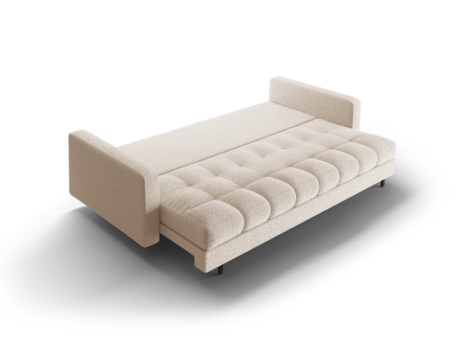 3-Sitzer Sofa Bali mit Schlaffunktion und Stauraum in Beige-Baloo präsentiert im Onlineshop von KAQTU Design AG. Bettsofa ist von Cosmopolitan Design