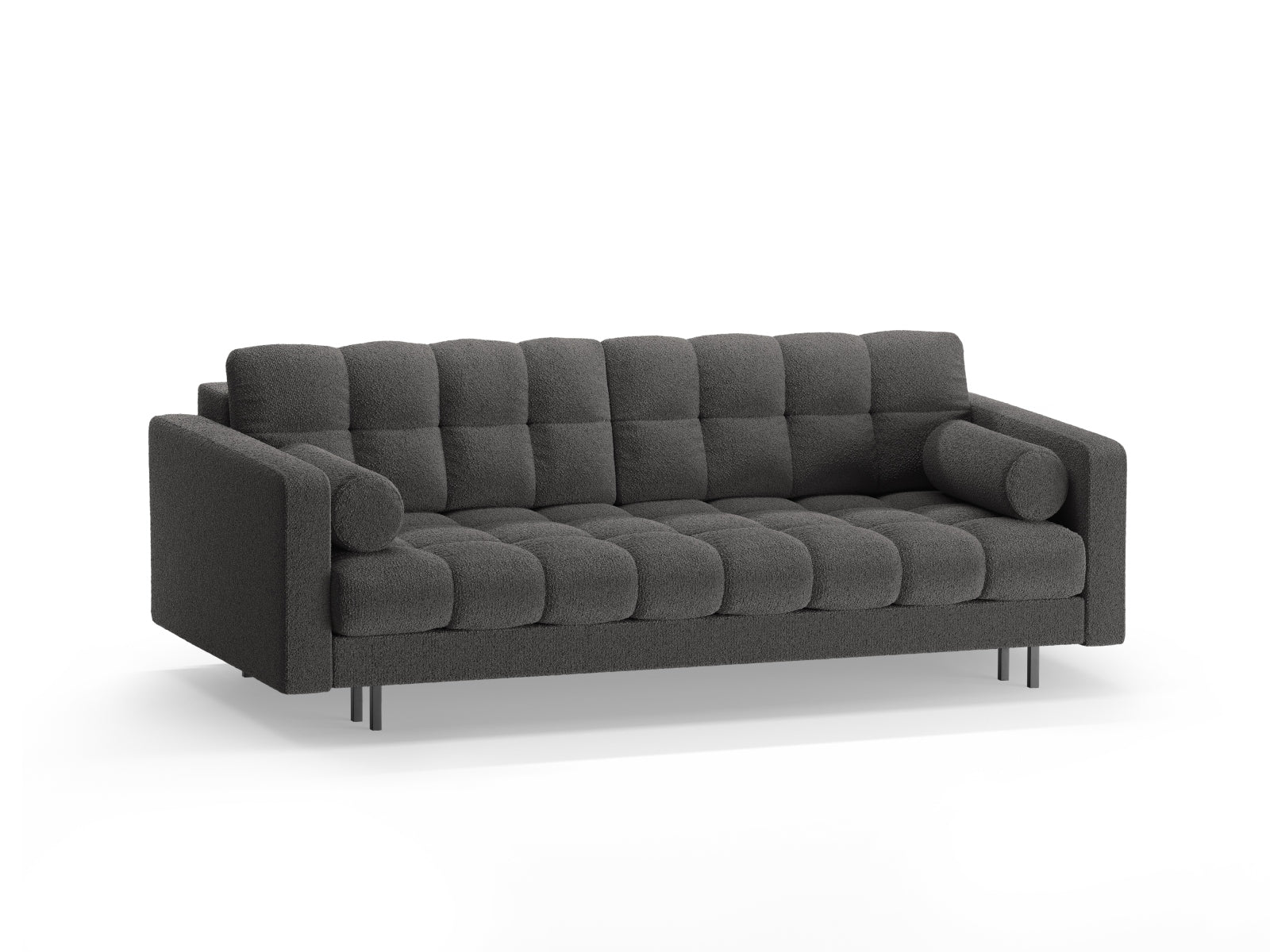 3-Sitzer Sofa Bali mit Schlaffunktion und Stauraum in Dark Grey-Baloo präsentiert im Onlineshop von KAQTU Design AG. Bettsofa ist von Cosmopolitan Design